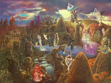 Print of Surrealism Landscape Paintings by James McCarthy