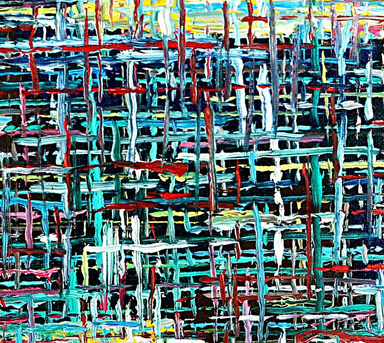 Original Abstract Painting by Patrick J Murphy