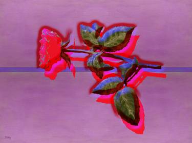 Print of Minimalism Floral Mixed Media by Patrick J Murphy