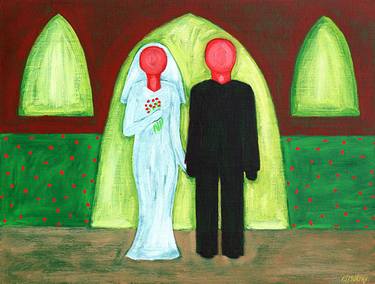 Original Figurative Love Paintings by Patrick J Murphy