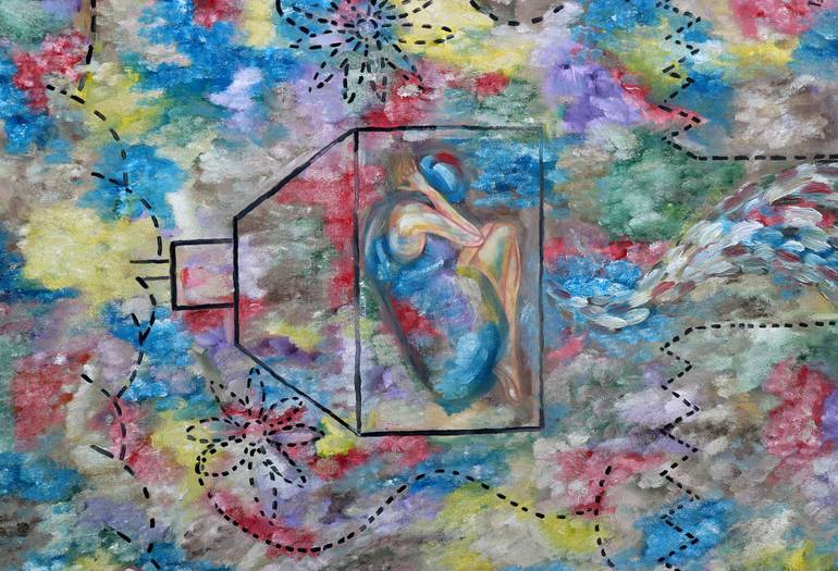 Original Symbolism Abstract Painting by Patrick J Murphy