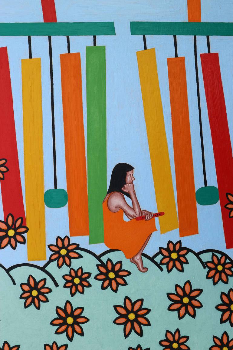 Original Symbolism Music Painting by Patrick J Murphy
