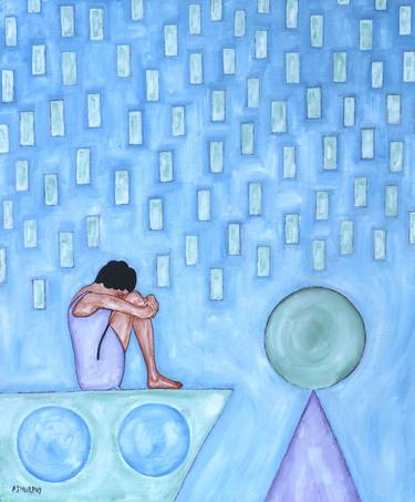 Original Symbolism Abstract Painting by Patrick J Murphy