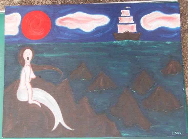 Original Romanticism Classical Mythology Painting by Patrick J Murphy