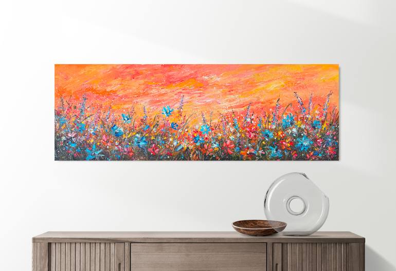 Original Abstract Expressionism Floral Painting by Liubov Kvashnina