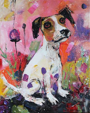 Original Abstract Expressionism Animal Painting by Liubov Kvashnina