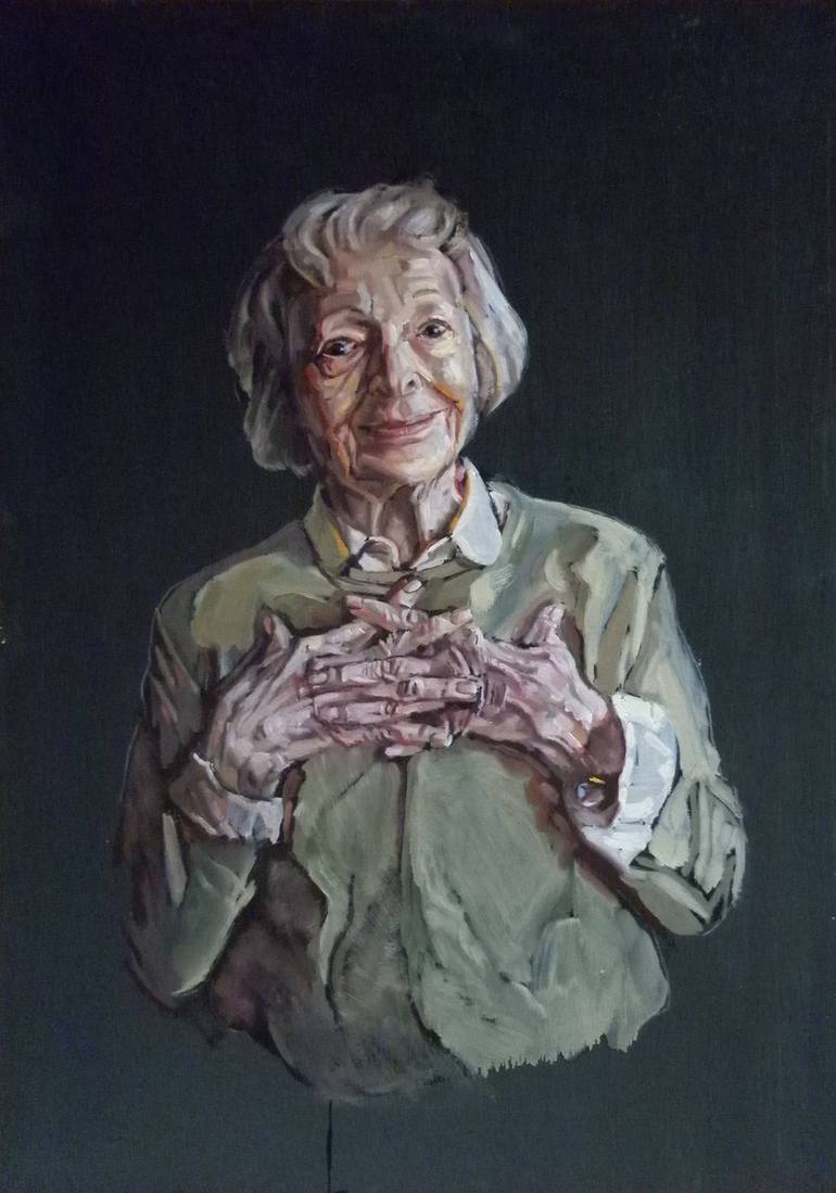 Nobel Prize Winner I / Wisława Szymborska Painting by Leszek Sobocki