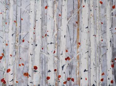 Print of Abstract Tree Paintings by tamara gonda