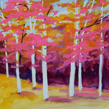 Original Tree Paintings by tamara gonda