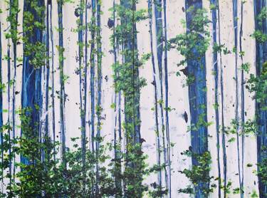 Original Impressionism Tree Paintings by tamara gonda