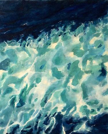 Original Abstract Expressionism Seascape Paintings by Alain Nantel