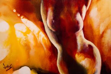 Original Abstract Nude Paintings by Jonas Gerard