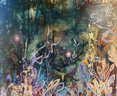 Original Abstract Expressionism Abstract Painting by Jennifer Gillia Cutshall