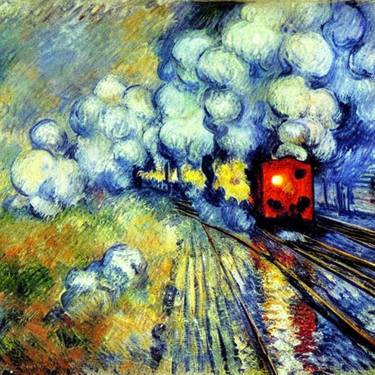 Print of Impressionism Train Photography by George Hunter