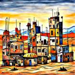 Unfinished Desert Town by George Hunter