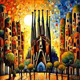 Sunlit Sagrada by George Hunter