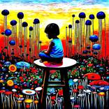 The Meditative Child by George Hunter