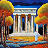 The Philosopher revisits to the temple by George Hunter