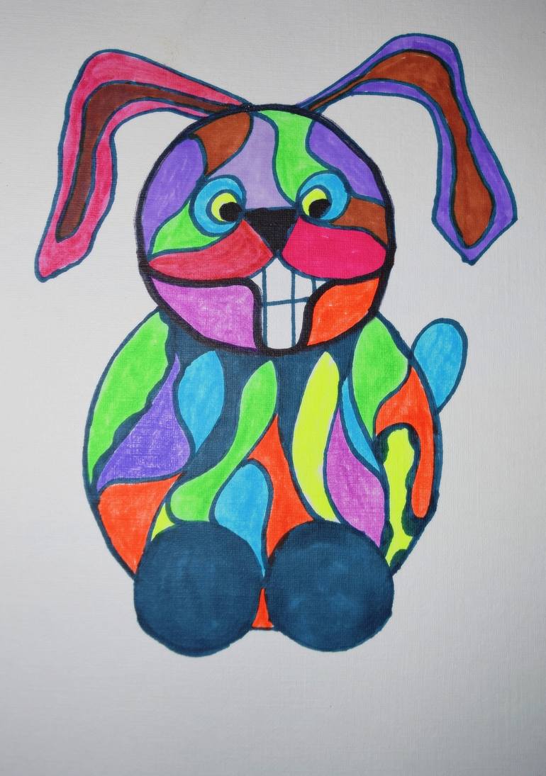 The Happy Hare Drawing by George Hunter | Saatchi Art