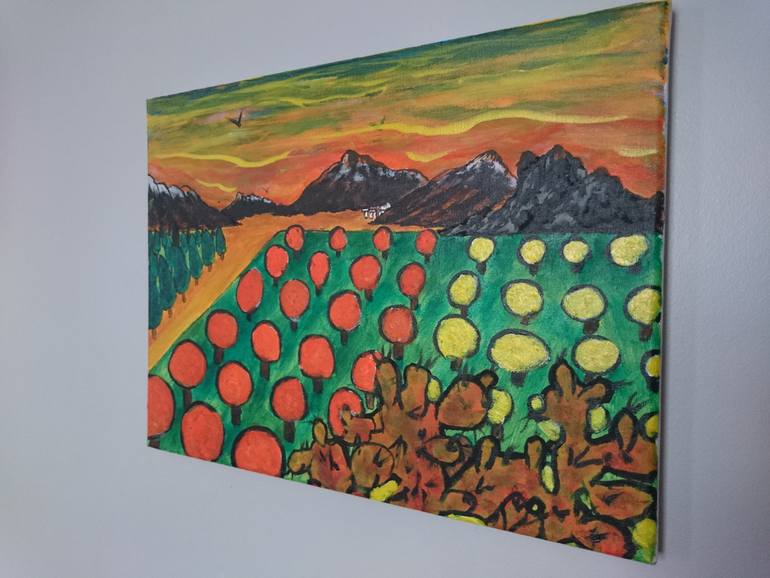 Original Expressionism Landscape Painting by George Hunter