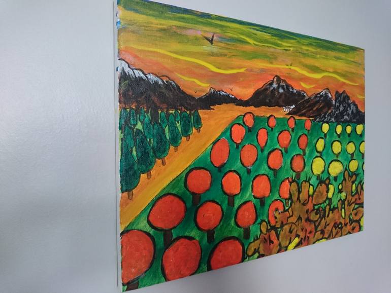 Original Expressionism Landscape Painting by George Hunter