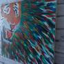 Acrylic painting on a box canvas frame depicting an angry snarling Tiger whose emotions can be seen eminating from its head. see www.ghunter.co.uk for more of my art