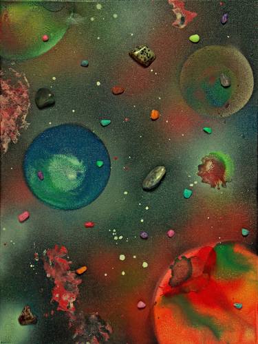 Print of Expressionism Outer Space Paintings by George Hunter