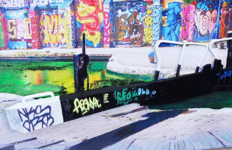 Original Contemporary Graffiti Painting by Jacqui Harrison