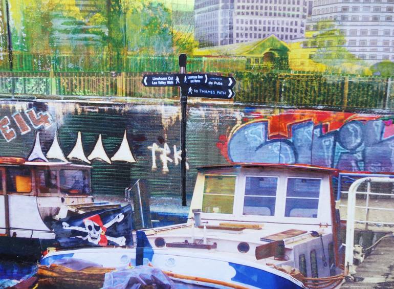 Original Contemporary Cities Painting by Jacqui Harrison
