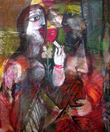 Original Love Painting by elisabeth Brainos