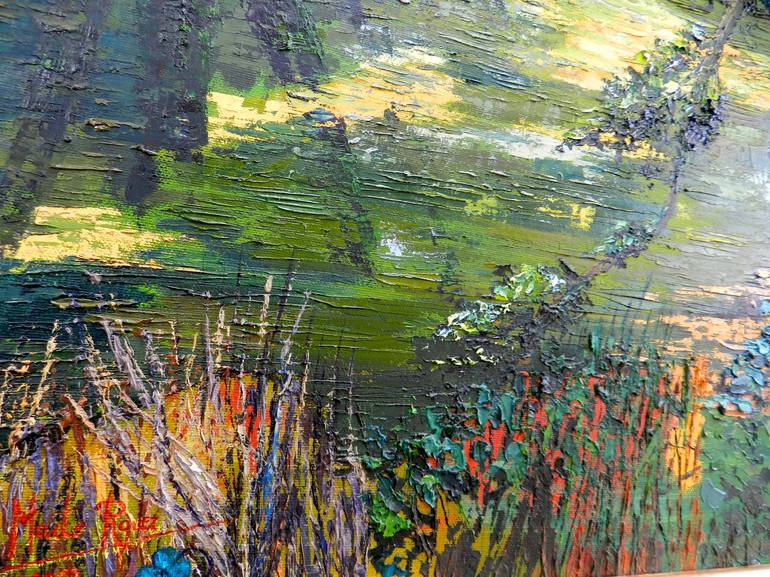 Original Impressionism Landscape Painting by Maite Rodriguez