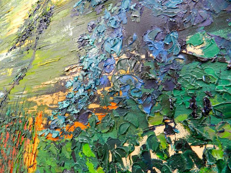 Original Impressionism Landscape Painting by Maite Rodriguez