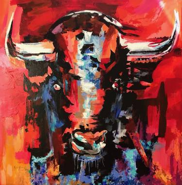 Original Abstract Animal Paintings by Maite Rodriguez