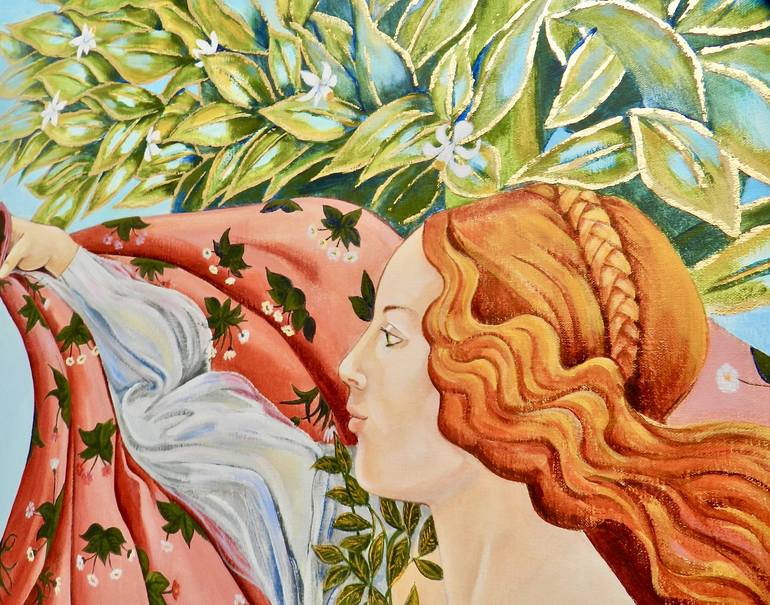 Original Figurative Classical mythology Painting by Maite Rodriguez