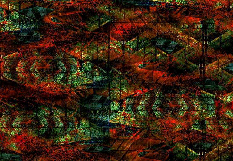 Original Contemporary Abstract Digital by Martin P Collins