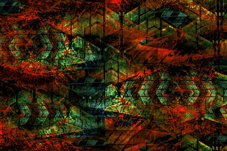 Original Contemporary Abstract Digital by Martin P Collins
