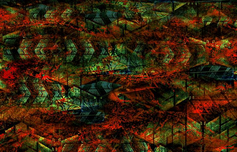 Original Contemporary Abstract Digital by Martin P Collins