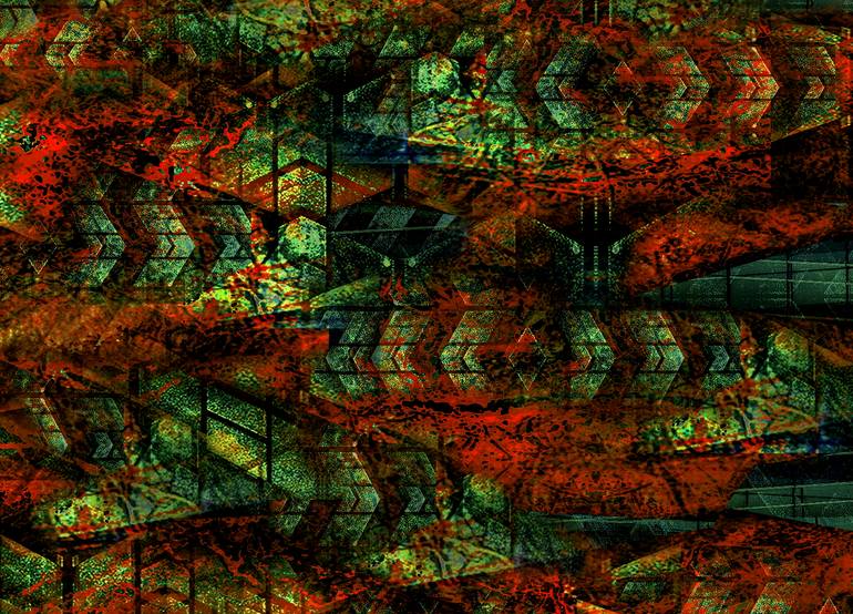 Original Contemporary Abstract Digital by Martin P Collins