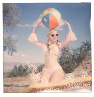 Saatchi Art Artist Stefanie Schneider; Photography, “Moneypenny with Beach Ball (Heavenly Falls) - Limited Edition 2 of 10” #art