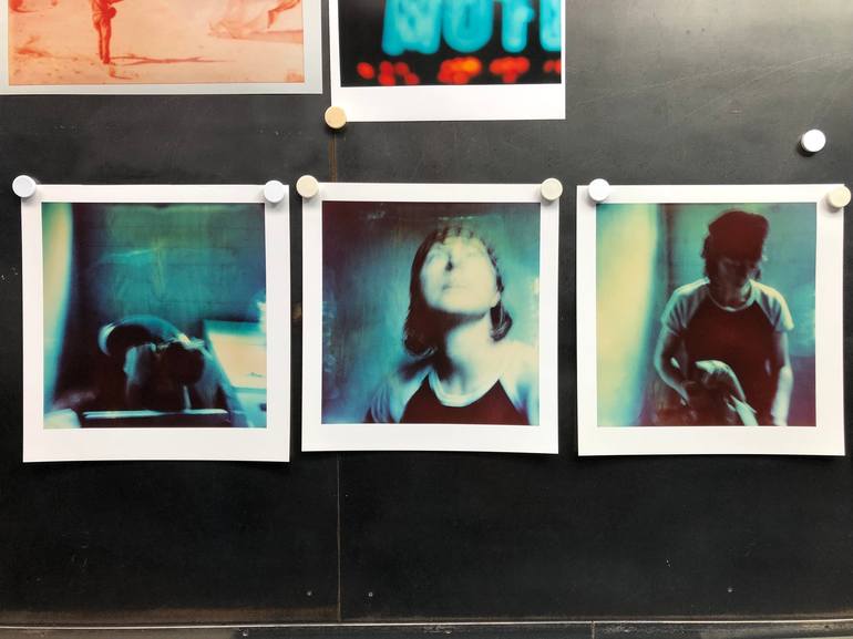 Original People Photography by Stefanie Schneider | Conceptual Art on Other | Max Blue (The Last Picture Show), triptych - Limited Edition of 5
