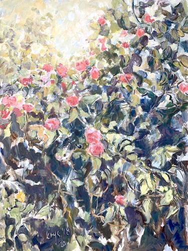 Print of Fine Art Floral Paintings by Krys Robertson