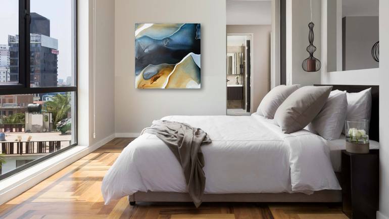 Original Abstract Landscape Painting by Dinah Wakefield