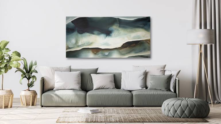 Original Abstract Landscape Painting by Dinah Wakefield