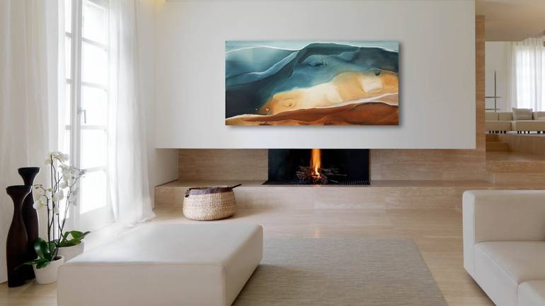 Original Abstract Landscape Painting by Dinah Wakefield