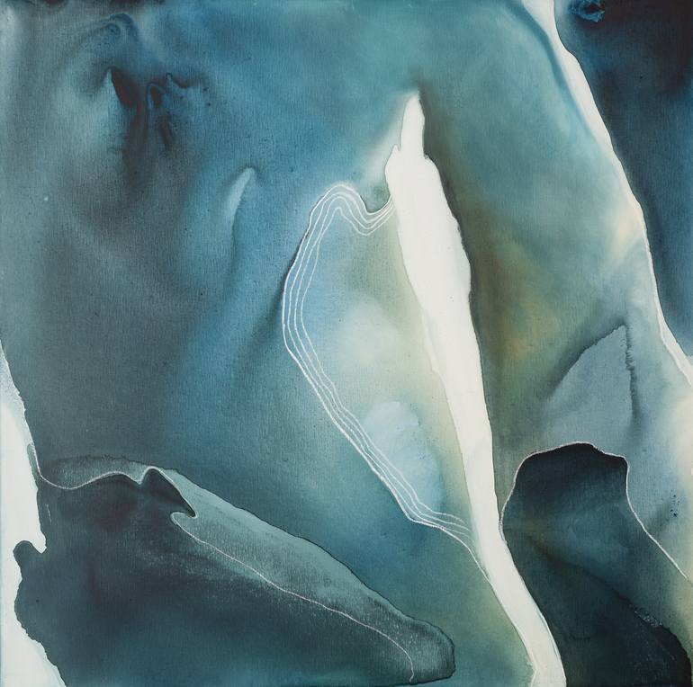 Original Abstract Landscape Painting by Dinah Wakefield