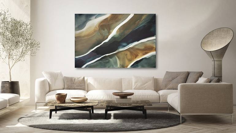 Original Abstract Landscape Painting by Dinah Wakefield