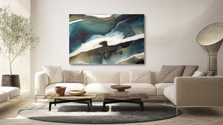 Original Abstract Landscape Painting by Dinah Wakefield