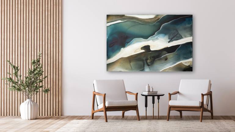 Original Abstract Landscape Painting by Dinah Wakefield