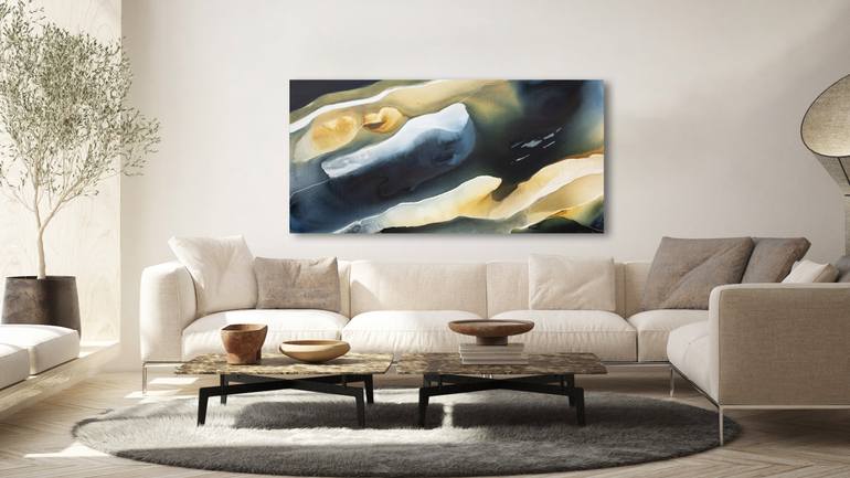 Original Abstract Landscape Painting by Dinah Wakefield