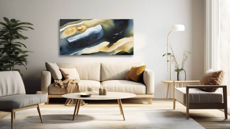 Original Abstract Landscape Painting by Dinah Wakefield